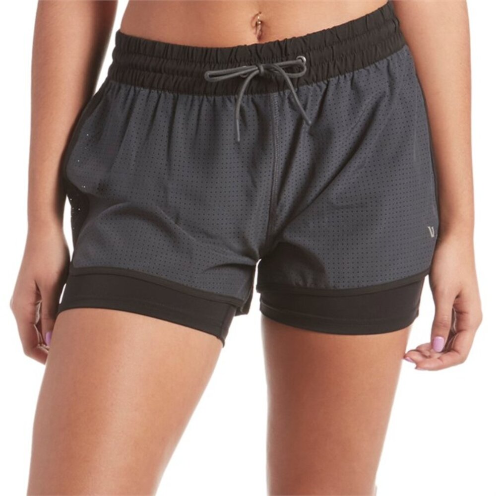 Vuori Breeze Performance Lined Shorts Navy - Women's S